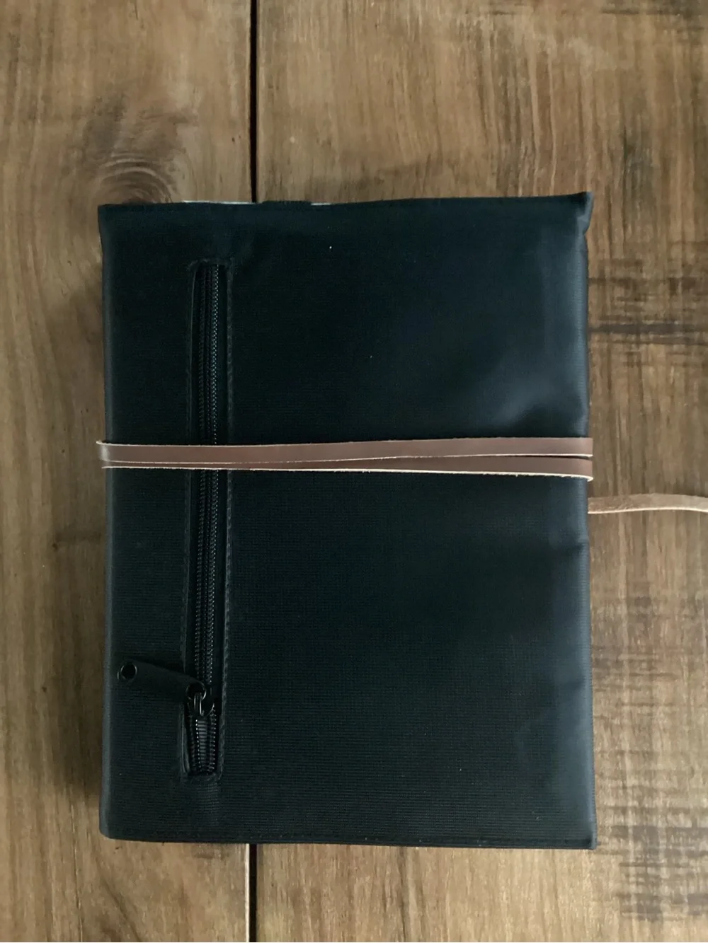 Travel Folio Passport Holder with Brown Leather Strap